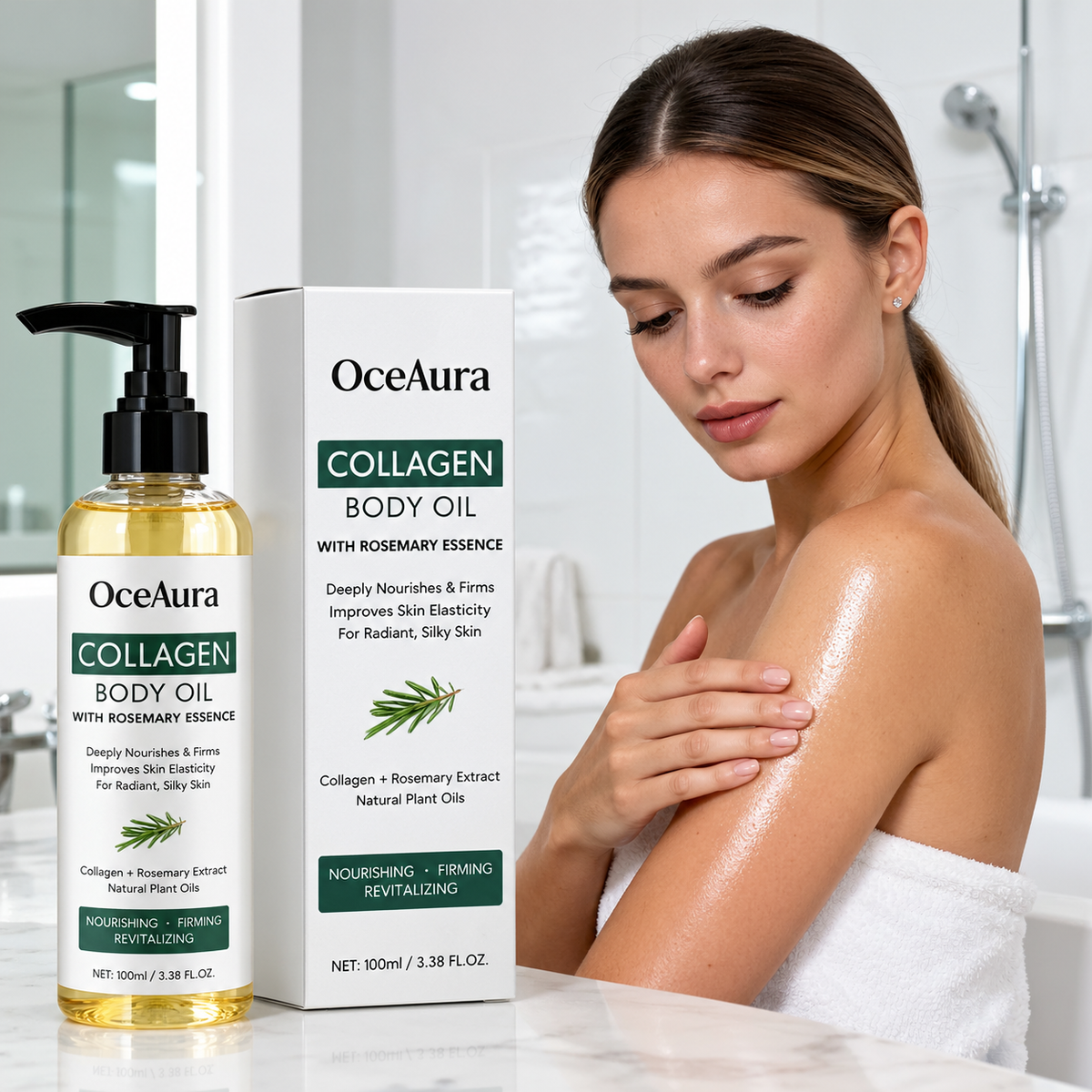 Olio corpo al collagene- Essenza Rosmarino