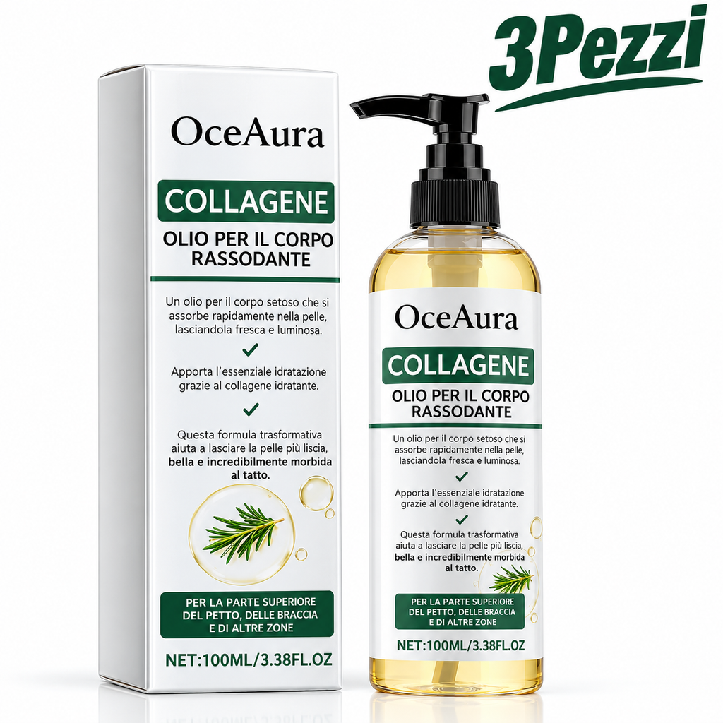 Olio corpo al collagene- Essenza Rosmarino