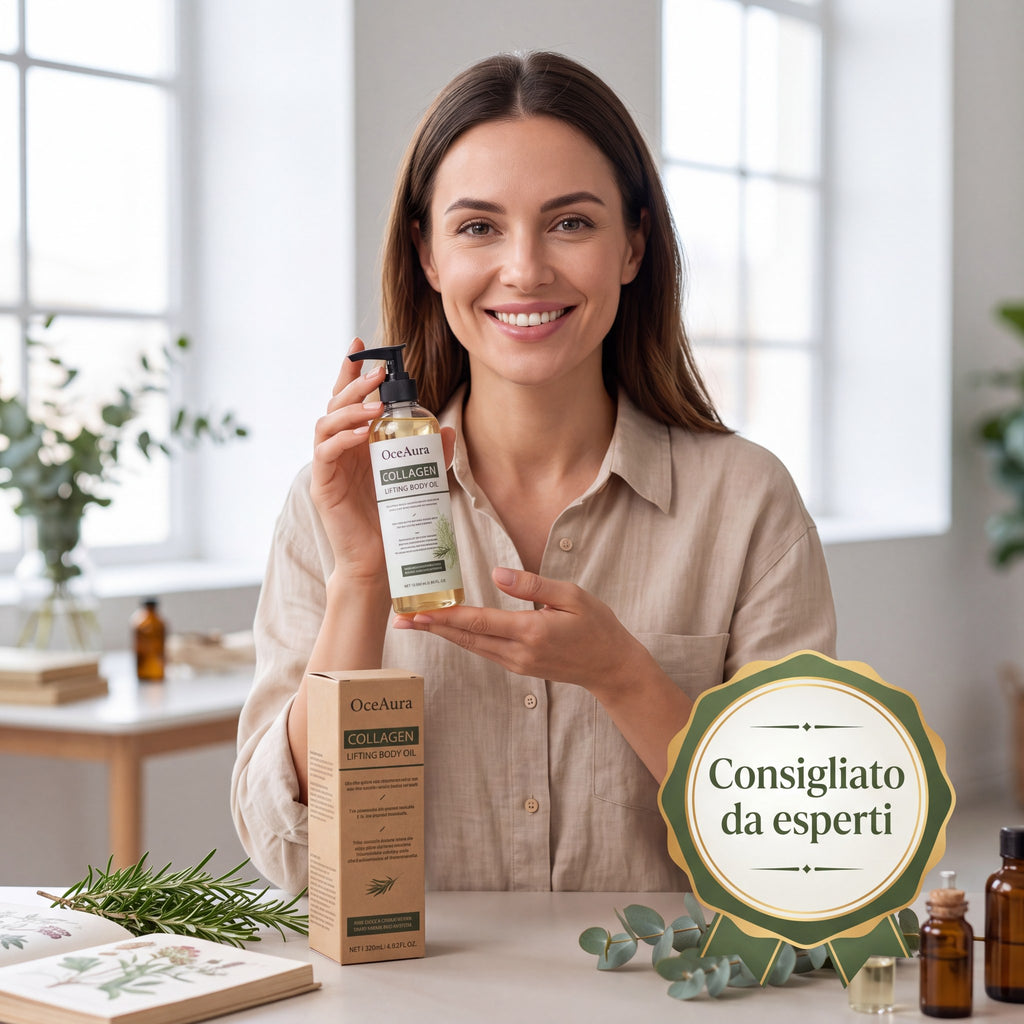 Olio corpo al collagene- Essenza Rosmarino